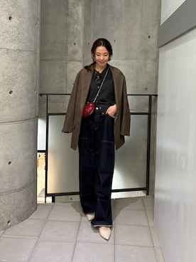 「アイテム（テーラードジャケット）」を使った、オカモトさん（レディース・167cm・30代）の秋コーディネート