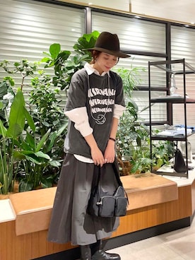 岡本さん(レディース・167cm)の冬コーディネート