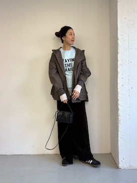 「アイテム（ヘアバンド）」を使った、オカモトさん（レディース・167cm）の秋コーディネート