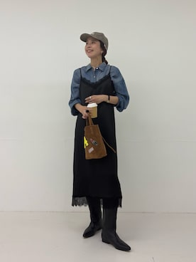 岡本さん(レディース・167cm)の秋コーディネート