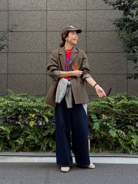 「アイテム（テーラードジャケット）」を使った、オカモトさん（レディース・167cm・30代）の秋コーディネート