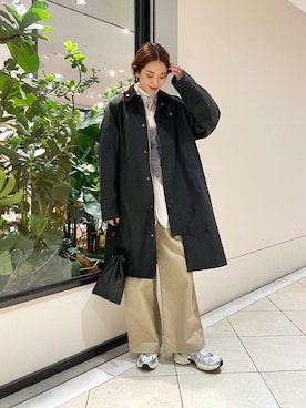 「高身長おすすめアウター」｜オカモトさん（レディース・167cm）の冬コーディネート
