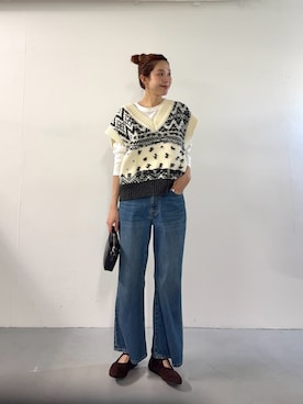 岡本さん(レディース・167cm)の夏コーディネート