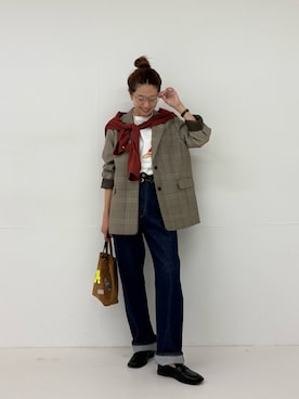 岡本さん(レディース・167cm)の秋コーディネート