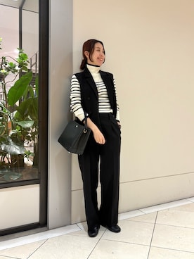 「アイテム（ハンドバッグ）」を使った、岡本さん（レディース・167cm・30代）の冬コーディネート