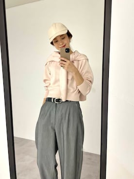 「URBAN RESEARCH（アーバンリサーチ）のアイテム（チュニック）」を使った、オカモトさん（レディース・167cm）の冬コーディネート