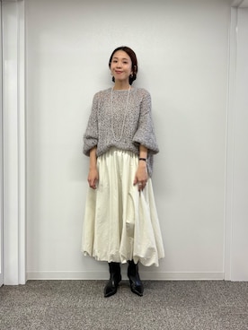 「アイテム（ヘアアクセサリー）」を使った、オカモトさん（レディース・167cm・30代）の秋コーディネート