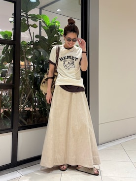 岡本さん（レディース・167cm）の夏コーディネート