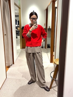 「アイテム（トップス）」を使った、オカモトさん（レディース・167cm・30代）の冬コーディネート