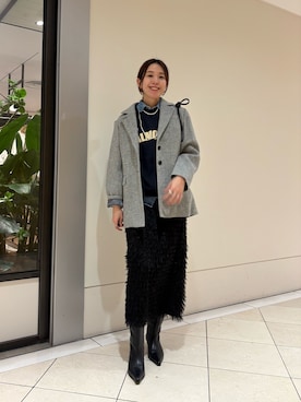 「アイテム（スウェット）」を使った、オカモトさん（レディース・167cm・30代）の冬コーディネート