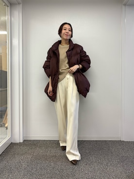 「アイテム（ジャケット/アウター）」を使った、オカモトさん（レディース・167cm）の秋コーディネート