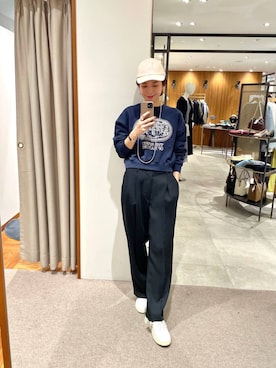 岡本さん(レディース・167cm)の冬コーディネート