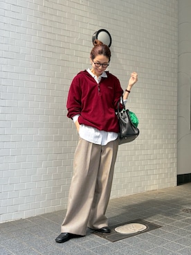 「アイテム（パーカー）」を使った、オカモトさん（レディース・167cm・30代）の秋コーディネート