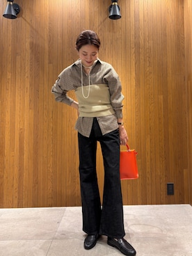 岡本さん(レディース・167cm)の秋コーディネート