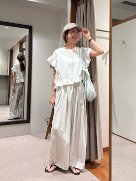岡本さん(レディース・167cm)の夏コーディネート