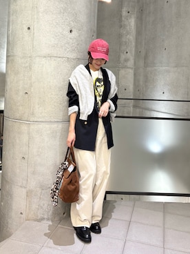 「アイテム（ローファー）」を使った、オカモトさん（レディース・167cm・30代）の秋コーディネート