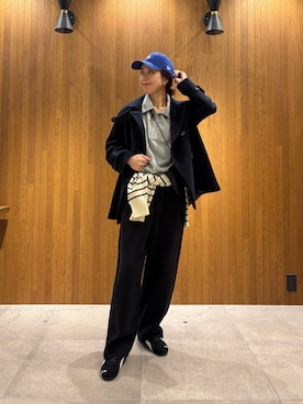 「アイテム（その他アウター）」を使った、オカモトさん（レディース・167cm）の秋コーディネート