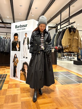 「アイテム（ポーチ）」を使った、オカモトさん（レディース・167cm）の秋コーディネート