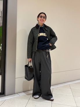 「アイテム（その他雑貨）」を使った、オカモトさん（レディース・167cm）の冬コーディネート