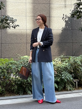 岡本さん(レディース・167cm)の春コーディネート