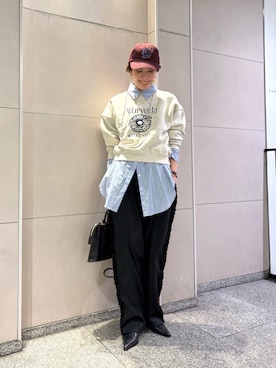 岡本さん（レディース・167cm）の冬コーディネート