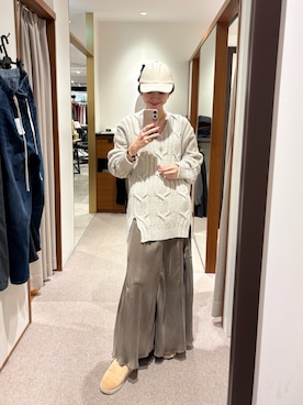 「アイテム（スカート）」を使った、オカモトさん（レディース・167cm・30代）の秋コーディネート