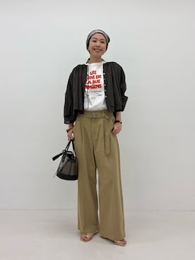 岡本さん（レディース・167cm）の春コーディネート
