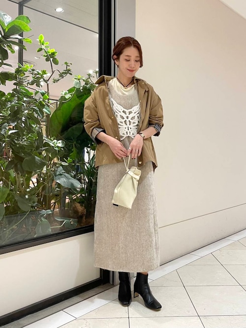 ATON LINEN VELVET | タンクトップドレス美品 LINEN VELVET | タンクトップドレス / ATON | ファッション通販