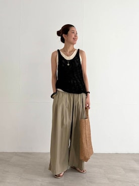 岡本さん（レディース・167cm）の夏コーディネート