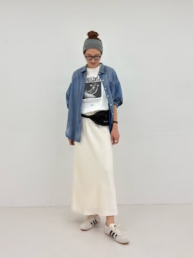 岡本さん(レディース・167cm)の夏コーディネート