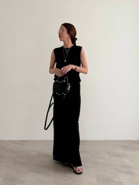 「URBAN RESEARCH（アーバンリサーチ）のアイテム（タンクトップ）」を使った、オカモトさん（レディース・167cm）の夏コーディネート