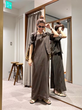 岡本さん(レディース・167cm)の夏コーディネート