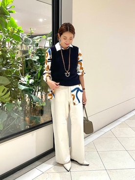 「アイテム（ルームウェア/パジャマ）」を使った、オカモトさん（レディース・167cm）の秋コーディネート