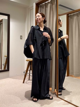 「アイテム（メガネ）」を使った、 ai167さん（レディース・167cm）の夏コーディネート