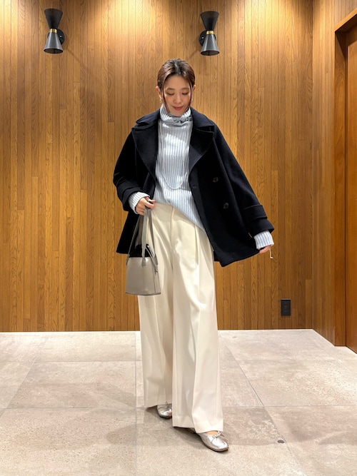 セール】『3サイズ展開』 ウールライクツータックワイドパンツ（その他