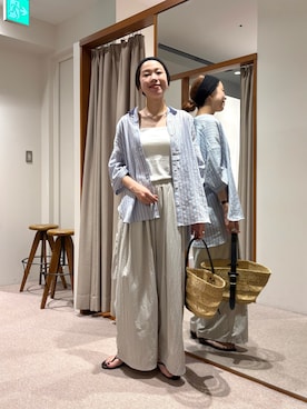 岡本さん(レディース・167cm)の夏コーディネート