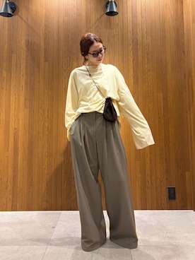 「URBAN RESEARCH DOORS(アーバンリサーチドアーズ)のアイテム(サンダル)」を使った、岡本さん(レディース・167cm)の夏コーディネート