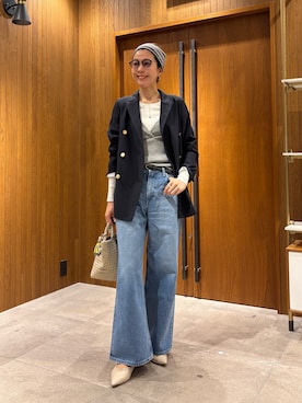 岡本さん(レディース・167cm)の冬コーディネート