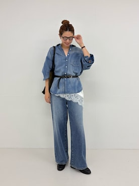 岡本さん(レディース・167cm)の夏コーディネート