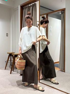 岡本さん(レディース・167cm)の夏コーディネート