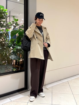 岡本さん（レディース・167cm）の冬コーディネート