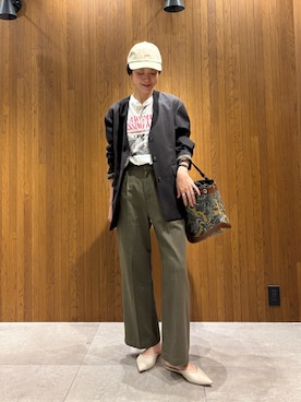 岡本さん(レディース・167cm)の秋コーディネート
