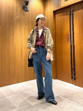 「アイテム（ローファー）」を使った、オカモトさん（レディース・167cm・30代）の夏コーディネート