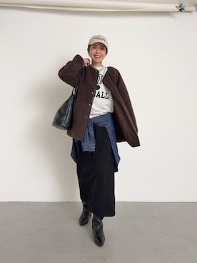 「URBAN RESEARCH Sonny Label（アーバンリサーチサニーレーベル）のアイテム（ジャケット/アウター）」を使った、岡本さん（レディース・167cm）の秋コーディネート