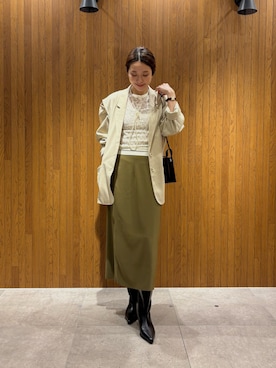 「アイテム（ジャケット/アウター）」を使った、オカモトさん（レディース・167cm・30代）の秋コーディネート