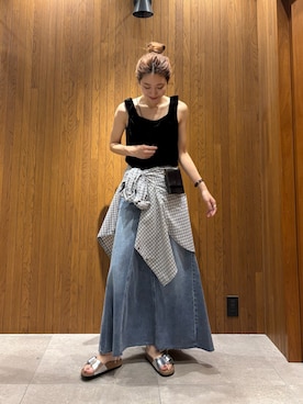岡本さん(レディース・167cm)の夏コーディネート