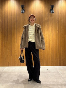 「アイテム（ブルゾン）」を使った、オカモトさん（レディース・167cm・30代）の秋コーディネート