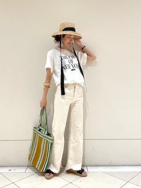 岡本さん(レディース・167cm)の夏コーディネート