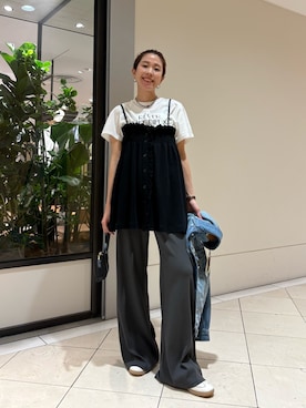 岡本さん(レディース・167cm)の春コーディネート