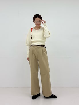 岡本さん(レディース・167cm)の夏コーディネート